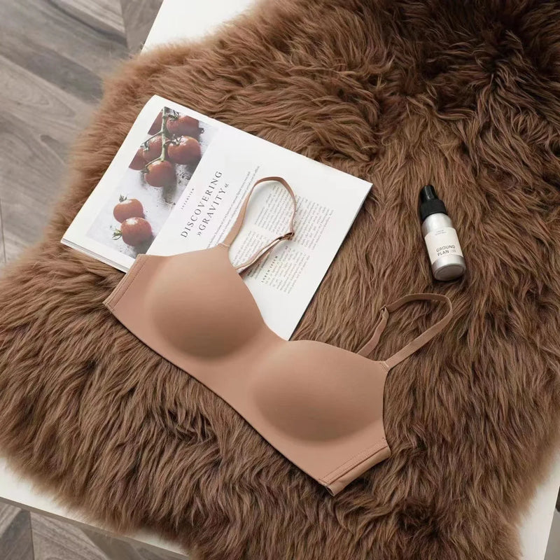 1pcs Girls Seamless One-piece Type Bra Adolescent Ultrathin Push-up Bra Tube Top Female No Steel Ring Underwear Student Bralette