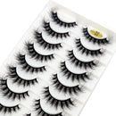 10 Pairs Natural 3d Mink Lashes Soft False Eyelashes Cross Messy Dense Eye Lashes Extension Makeup Faux Cils Maquillaje