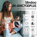 Siindoo JH-ANC930Plus Hybrid Wireless Headphone, Active Noise Cancelling Headphones With Multi Magnetic Touch Control LED Screen