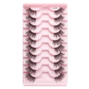 3/10 pairs Natural Lashes Mink Fluffy False Eyelashes Make up Tools Wispy Half Eyelashes 3D Cat Eye Eyelash Extensions Faux Cils