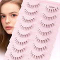 3/10 pairs Natural Lashes Mink Fluffy False Eyelashes Make up Tools Wispy Half Eyelashes 3D Cat Eye Eyelash Extensions Faux Cils