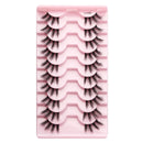 3/10 pairs Natural Lashes Mink Fluffy False Eyelashes Make up Tools Wispy Half Eyelashes 3D Cat Eye Eyelash Extensions Faux Cils