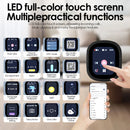 Siindoo JH-ANC930Plus Hybrid Wireless Headphone, Active Noise Cancelling Headphones With Multi Magnetic Touch Control LED Screen