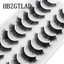 10 Pairs Natural 3d Mink Lashes Soft False Eyelashes Cross Messy Dense Eye Lashes Extension Makeup Faux Cils Maquillaje