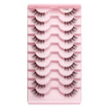 3/10 pairs Natural Lashes Mink Fluffy False Eyelashes Make up Tools Wispy Half Eyelashes 3D Cat Eye Eyelash Extensions Faux Cils