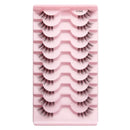 3/10 pairs Natural Lashes Mink Fluffy False Eyelashes Make up Tools Wispy Half Eyelashes 3D Cat Eye Eyelash Extensions Faux Cils