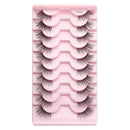 3/10 pairs Natural Lashes Mink Fluffy False Eyelashes Make up Tools Wispy Half Eyelashes 3D Cat Eye Eyelash Extensions Faux Cils