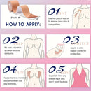 Elastic Breast Lifting Tape, Skin Tone Invisible, Breathable, Traceless, Anti Sagging, Gathered Milk-Perfect for Strapless