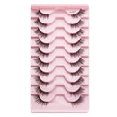 3/10 pairs Natural Lashes Mink Fluffy False Eyelashes Make up Tools Wispy Half Eyelashes 3D Cat Eye Eyelash Extensions Faux Cils