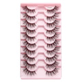 3/10 pairs Natural Lashes Mink Fluffy False Eyelashes Make up Tools Wispy Half Eyelashes 3D Cat Eye Eyelash Extensions Faux Cils