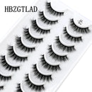 10 Pairs Natural 3d Mink Lashes Soft False Eyelashes Cross Messy Dense Eye Lashes Extension Makeup Faux Cils Maquillaje